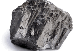 Metal ore piece containing beryllium