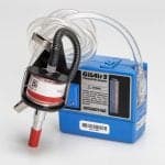 GilAir3 industrial hygiene sampling pump with SKC aluminum cyclone respirable crystalline silica sampler